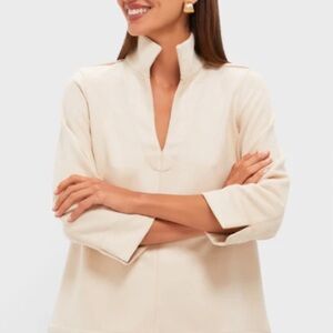 Tuckernuck Bone Suede Blouse